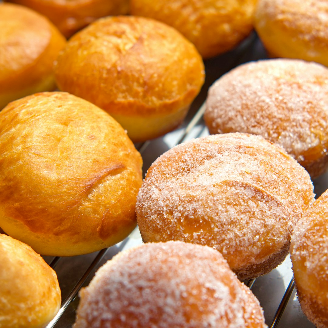 Kaya Butter Crunch bombolini with coconut cream