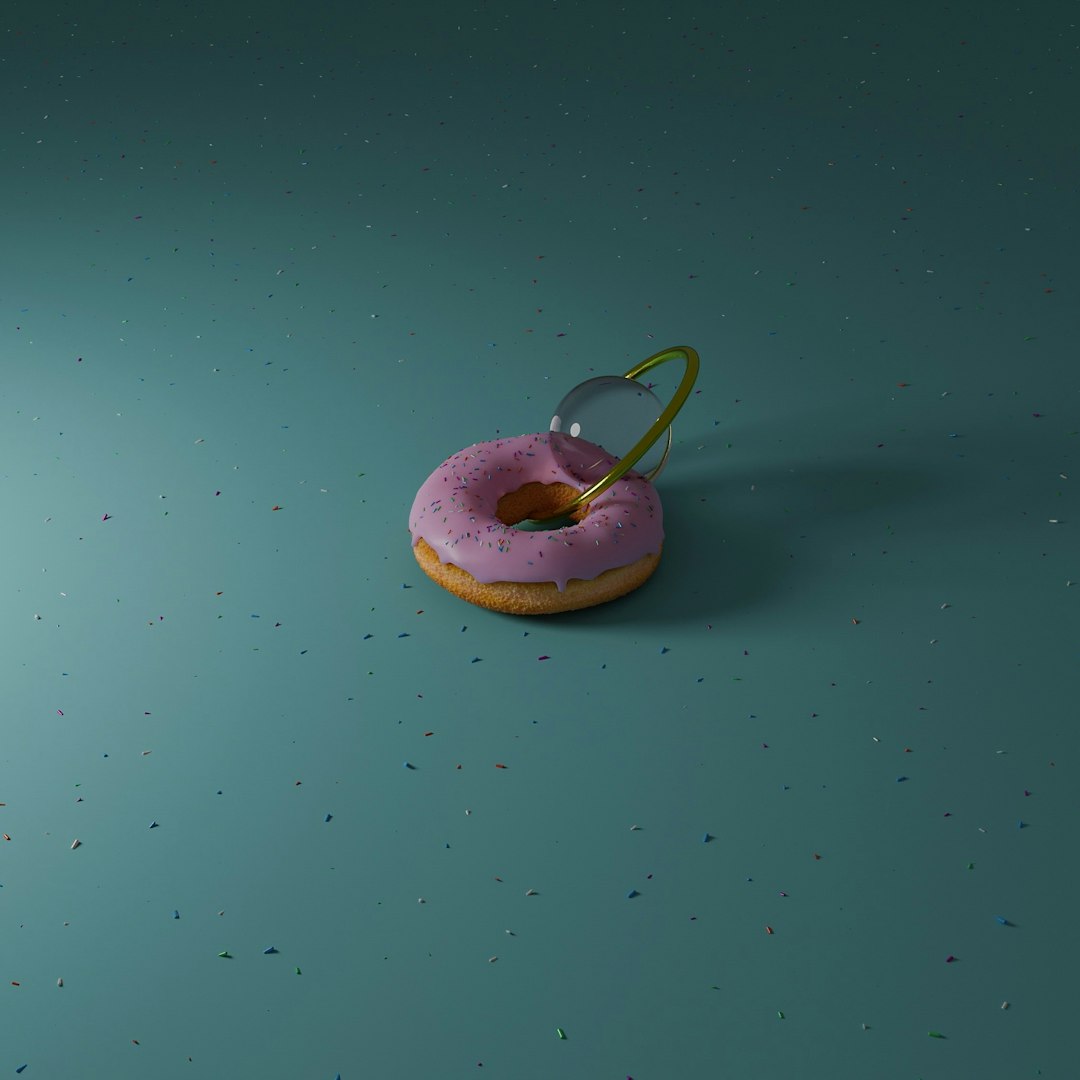 Raspberry Rose Lychee doughnut
